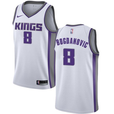 Nike Sacramento Kings #8 Bogdan Bogdanovic White Youth NBA Swingman Association Edition Jersey